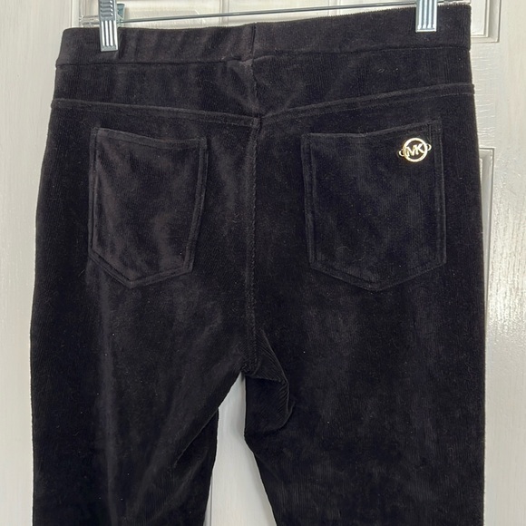 Michael Kors Black Corduroy like leggings M EUC - Picture 1 of 8